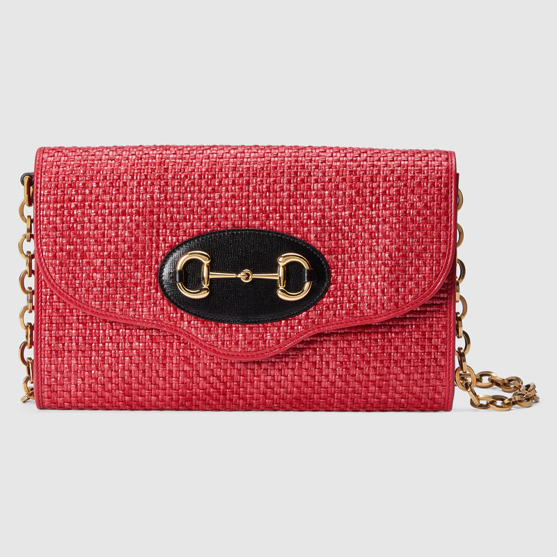 Gucci Horsebit 1955 Small Shoulder Bag 655667 Coral